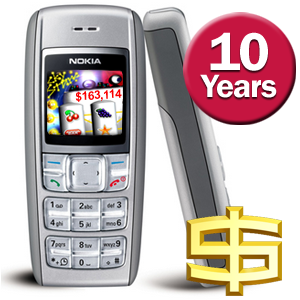 10th Anniversary of 1st Mobile Jackpot Winner Means Mobile Casino Bonus at Slotland