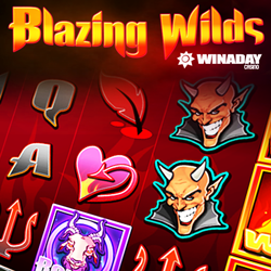 Try WinADay’s Devilish New Blazing Wilds Slot — $13 Freebie This Weekend