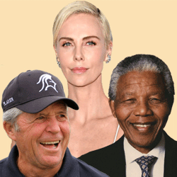 Springbok Casino Celebrates Great South Africans like Gary Player, Nelson Mandela and Charlize Theron