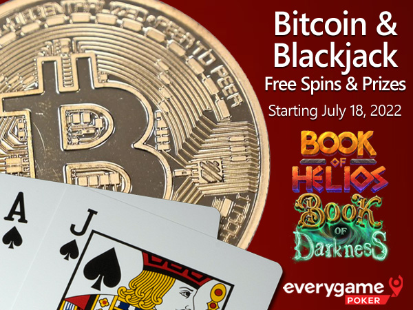 Get Extra Free Spins When You Deposit with Bitcoins This Week at Everygame Poker