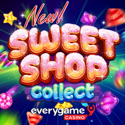 Everygame Casino Giving 50 Free Spins on Delicious New Sweet Shop Collect