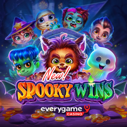 Everygame Casino Giving 50 Free Spins onNew Frighteningly Fun “Spooky Wins” Slot