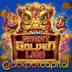 Jackpot Capital Casino Players Can Take 20 Free Spins on‘Great Golden Lion’, a New Chinese Slot with 3 Jackpots