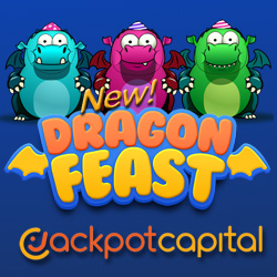 Jackpot Capital Casino Players Can Take 20 Free Spins onDragon Feast, a Playful New Game with 5 Jackpots