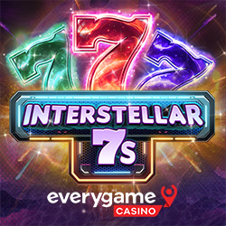 Everygame Casino Giving 50 Free Spins on New Interstellar 7s, an Out-of-This-World Three-Reel with a Bonus Wheel and Multiplying Wilds