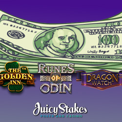 Juicy Stakes Casino Offers Up to $500 in Cash Bonuses for 3 Exciting Nucleus Gaming Slots